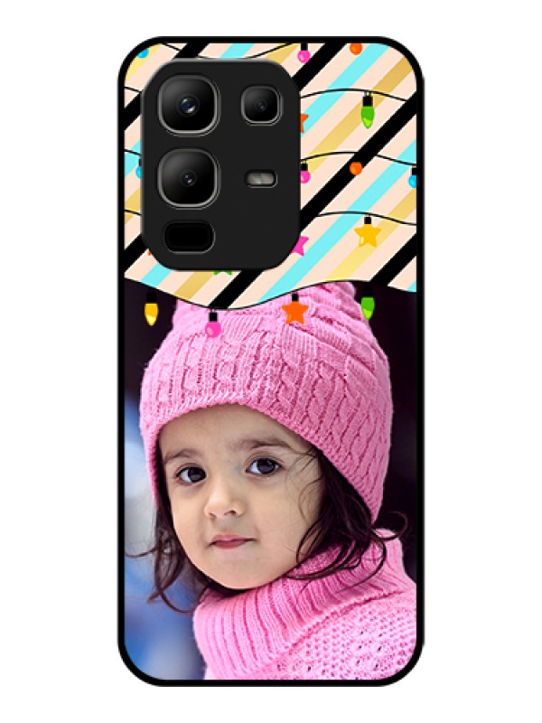 Custom Infinix Note 50x 5G Custom Glass Phone Case - Lights Hanging Design