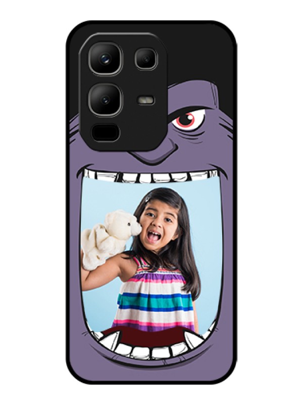 Custom Infinix Note 50x 5G Custom Glass Phone Case - Angry Monster Design