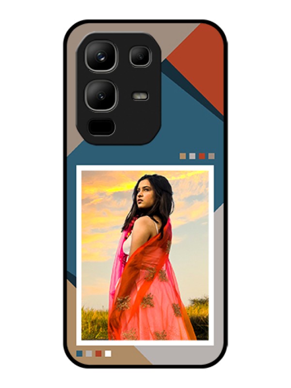 Custom Infinix Note 50x 5G Custom Glass Phone Case - Retro Color Pallet Design