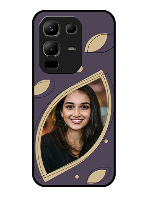 Custom Infinix Note 50x 5G Custom Glass Phone Case - Falling Leaf Design