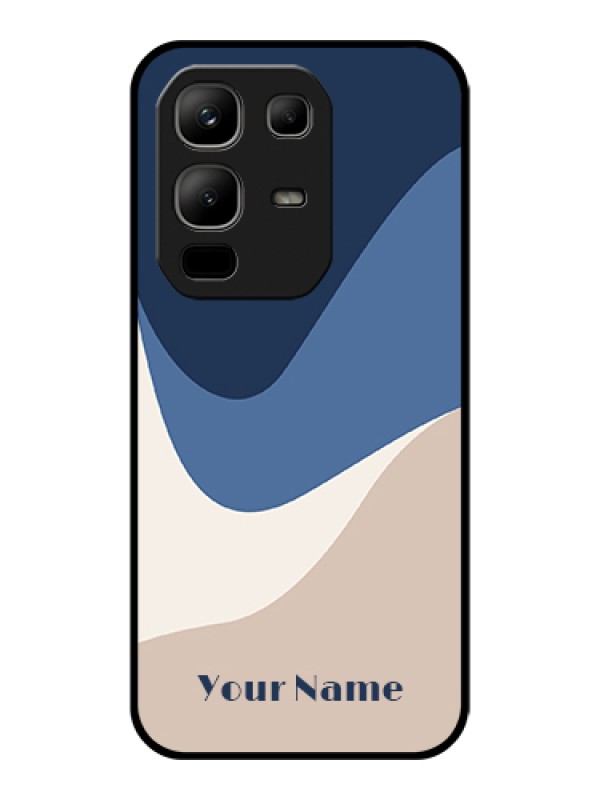 Custom Infinix Note 50x 5G Custom Glass Phone Case - Abstract Drip Art Design