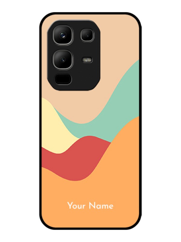 Custom Infinix Note 50x 5G Custom Glass Phone Case - Ocean Waves Multi - Colour Design