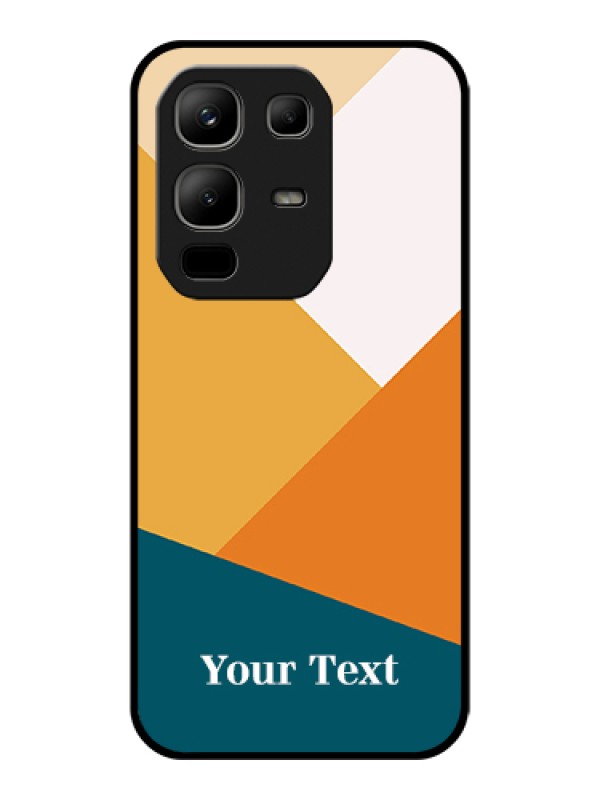 Custom Infinix Note 50x 5G Custom Glass Phone Case - Stacked Multi - Colour Design