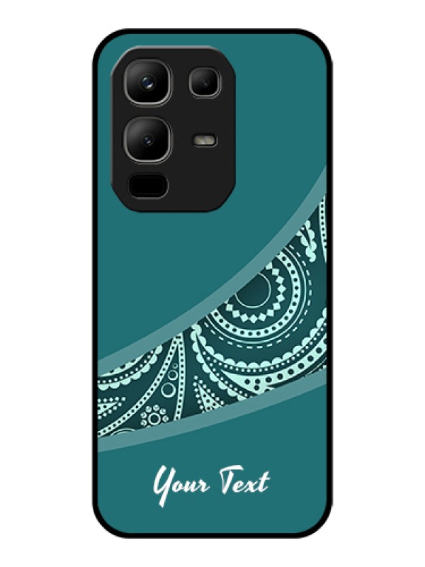 Custom Infinix Note 50x 5G Custom Glass Phone Case - Semi Visible Floral Design