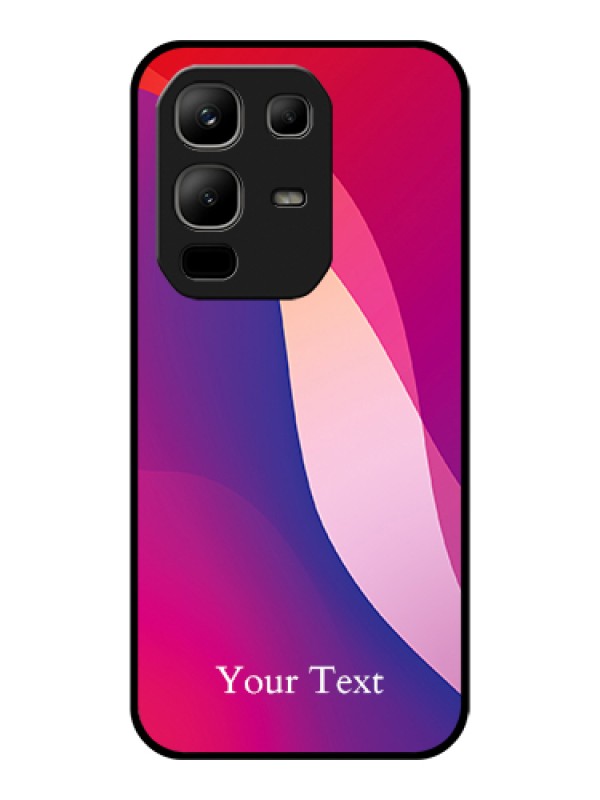 Custom Infinix Note 50x 5G Custom Glass Phone Case - Digital Abstract Overlap Design