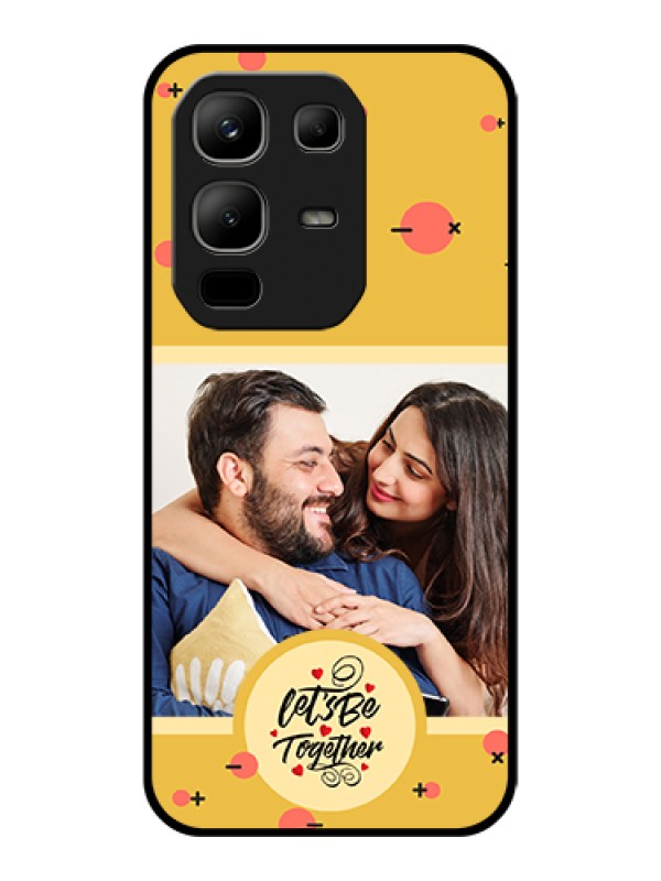 Custom Infinix Note 50x 5G Custom Glass Phone Case - Lets Be Together Design