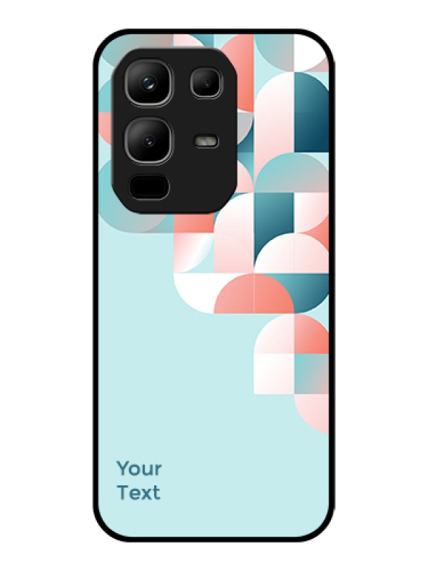 Custom Infinix Note 50x 5G Custom Glass Phone Case - Stylish Semi - Circle Pattern Design