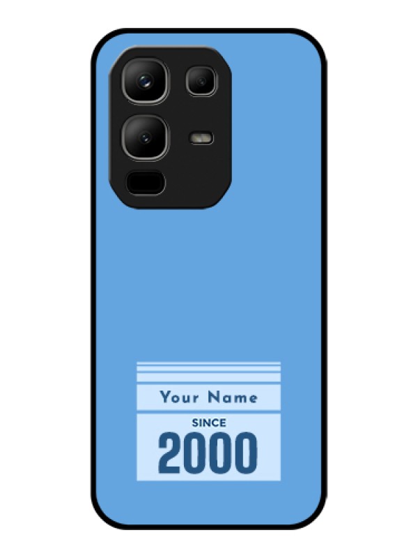 Custom Infinix Note 50x 5G Custom Glass Phone Case - Custom Year Of Birth Design