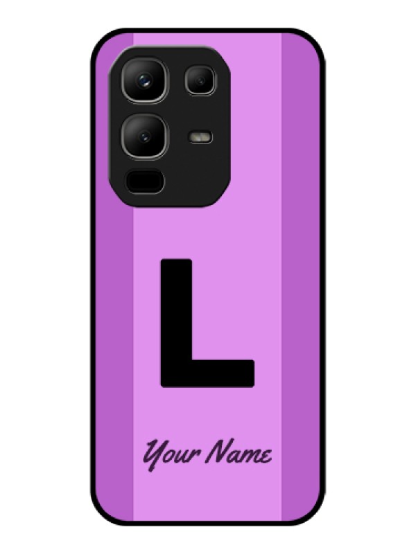 Custom Infinix Note 50x 5G Custom Glass Phone Case - Tricolor Custom Text Design