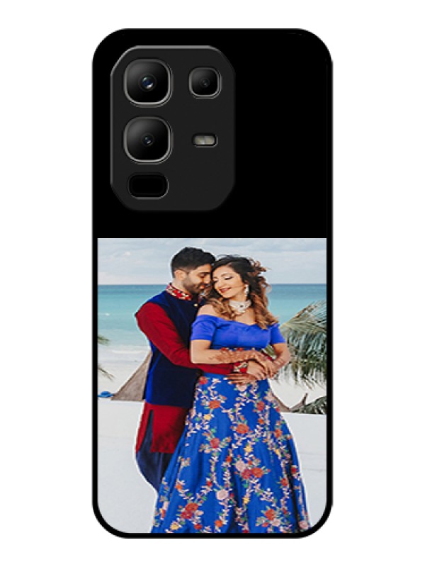 Custom Infinix Note 50x 5G Custom Glass Phone Case - Upload Full Picture With Custom Color Design