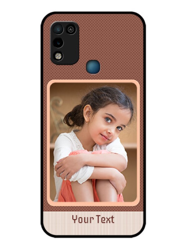 Custom Infinix Smart 5 Custom Glass Phone Case - Simple Pic Upload Design