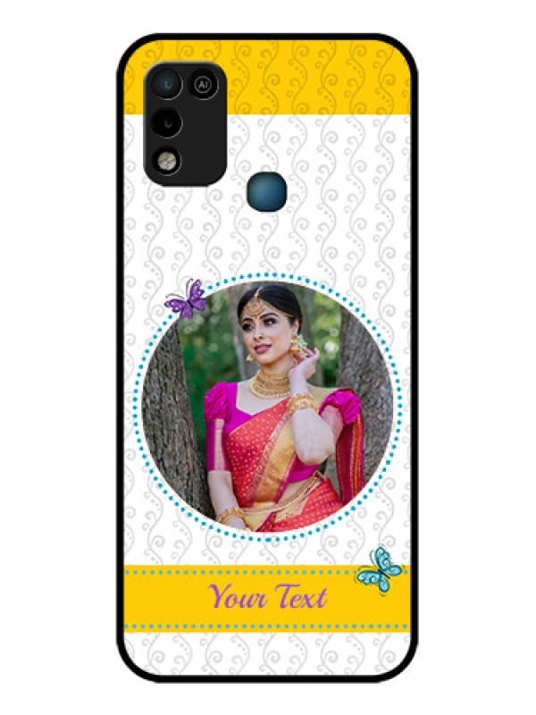 Custom Infinix Smart 5 Custom Glass Mobile Case - Girls Premium Case Design
