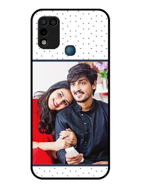 Custom Infinix Smart 5 Personalized Glass Phone Case - Premium Dot Design