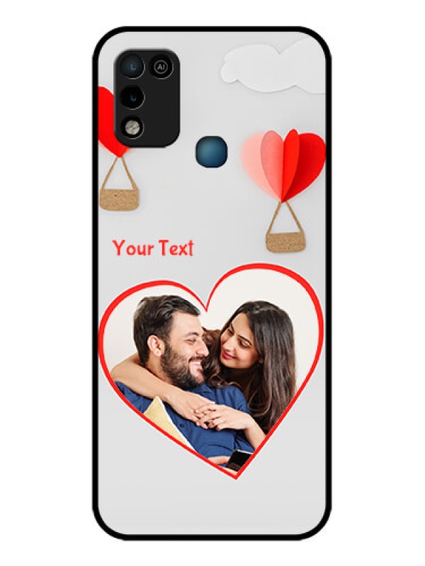 Custom Infinix Smart 5 Custom Glass Mobile Case - Parachute Love Design