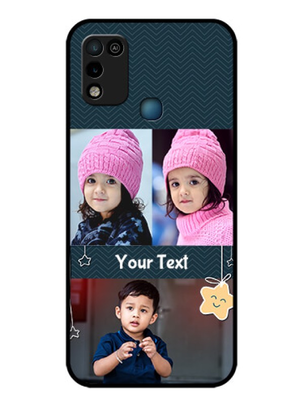 Custom Infinix Smart 5 Custom Glass Mobile Case - Hanging Stars Design