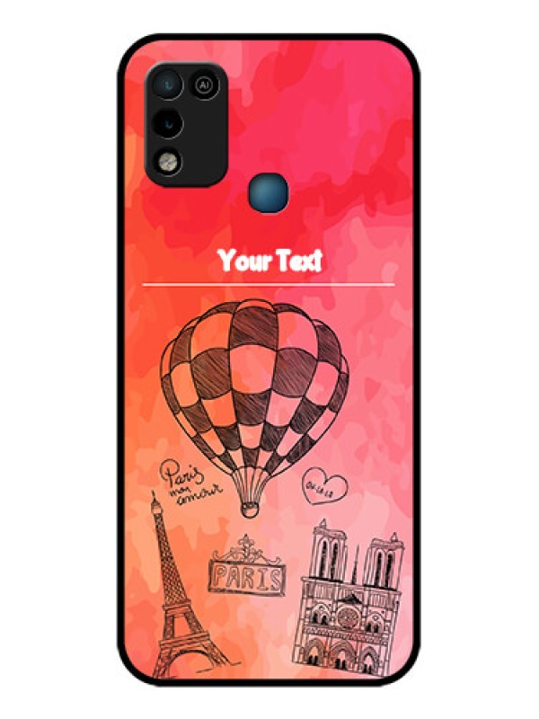Custom Infinix Smart 5 Custom Glass Phone Case - Paris Theme Design