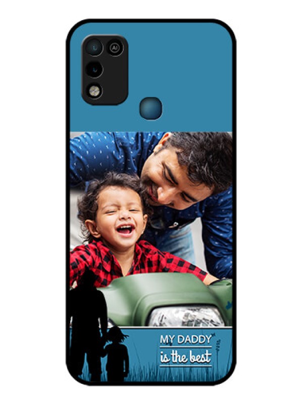 Custom Infinix Smart 5 Custom Glass Mobile Case - Best dad design