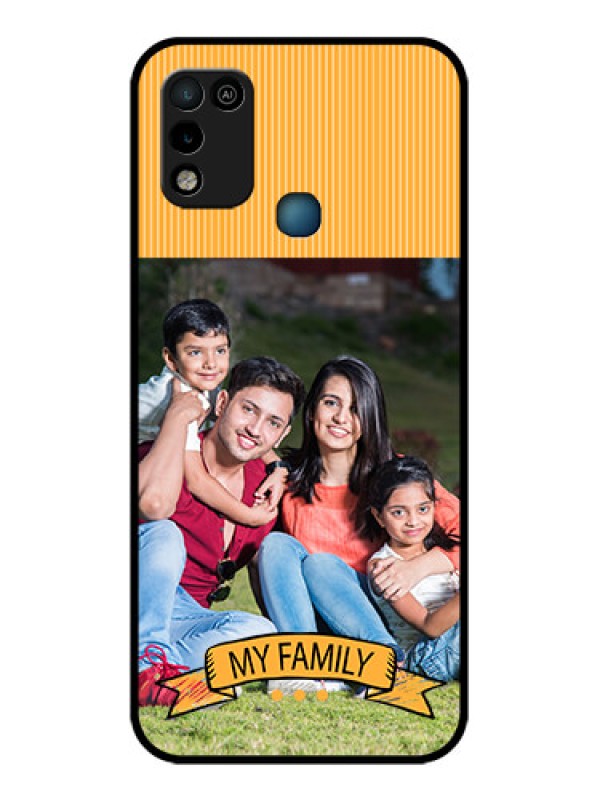 Custom Infinix Smart 5 Custom Glass Phone Case - My Family Design