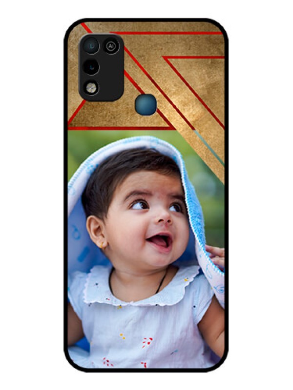 Custom Infinix Smart 5 Personalized Glass Phone Case - Gradient Abstract Texture Design