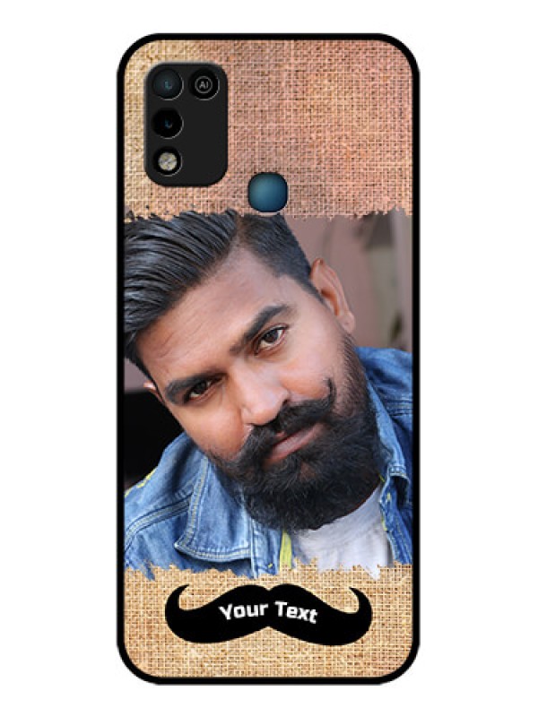 Custom Infinix Smart 5 Personalized Glass Phone Case - with Texture Design