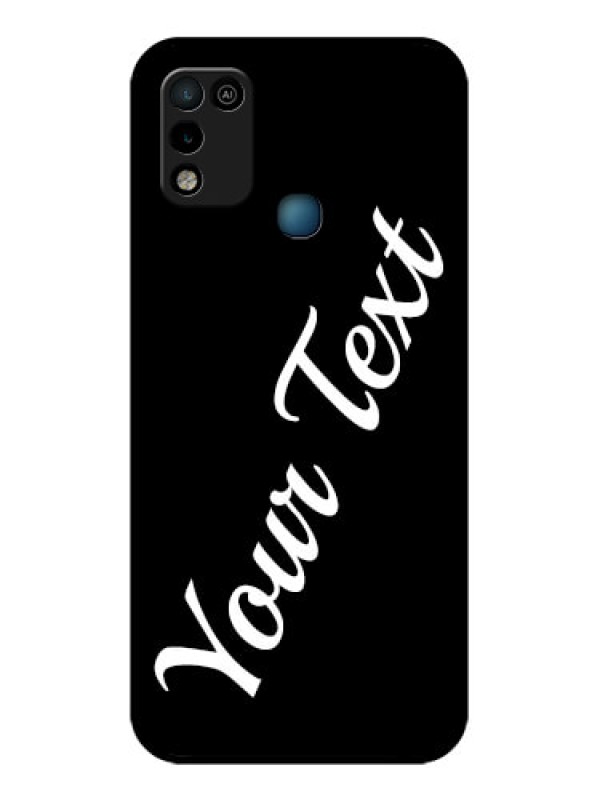 Custom Infinix Smart 5 Custom Glass Mobile Cover with Your Name
