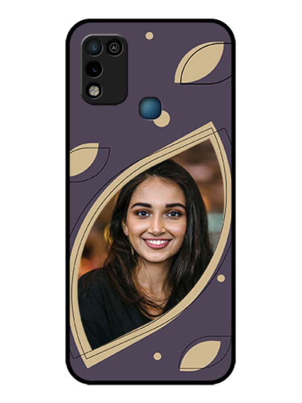 Custom Infinix Smart 5 Custom Glass Mobile Case - Falling Leaf Design