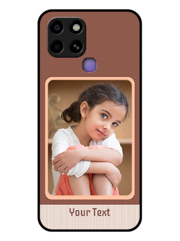 Custom Infinix Smart 6 Custom Glass Phone Case - Simple Pic Upload Design