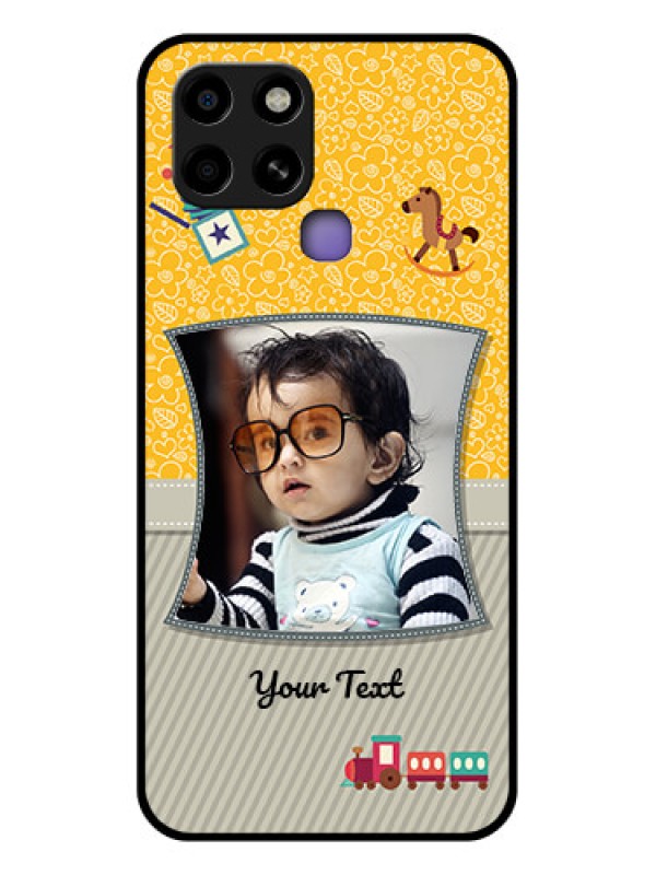 Custom Infinix Smart 6 Personalized Glass Phone Case - Baby Picture Upload Design