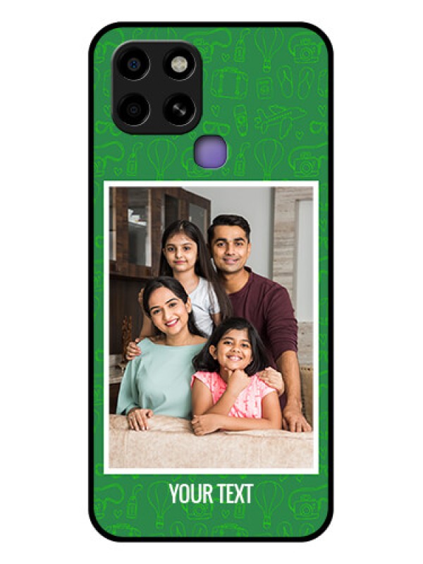 Custom Infinix Smart 6 Personalized Glass Phone Case - Picture Upload Design