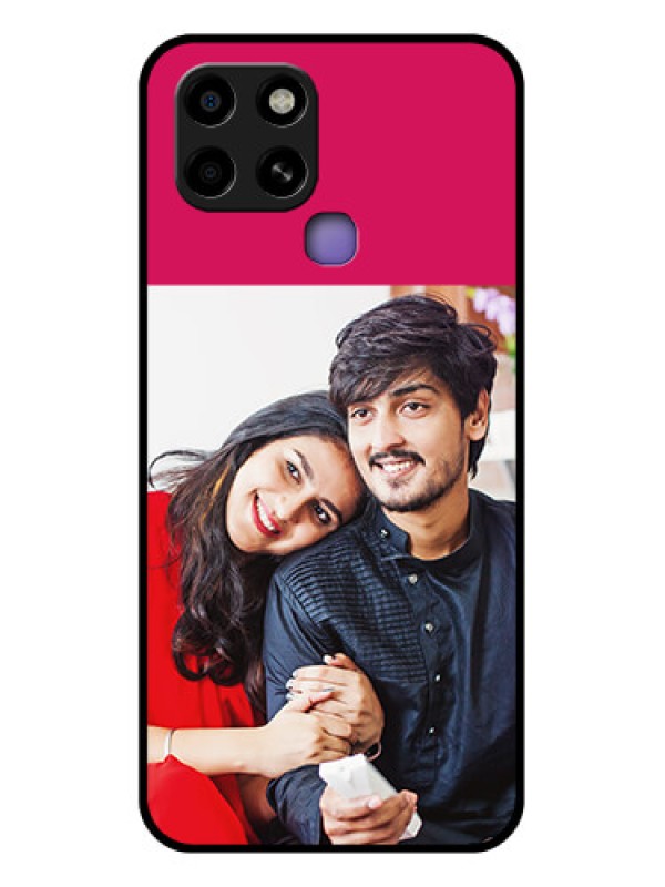 Custom Infinix Smart 6 Custom Glass Mobile Case - Anniversary Cover Design