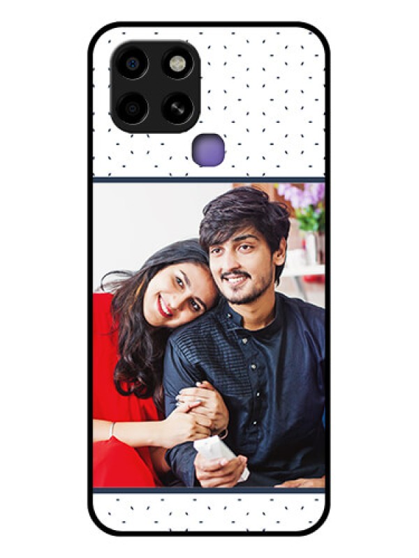 Custom Infinix Smart 6 Personalized Glass Phone Case - Premium Dot Design