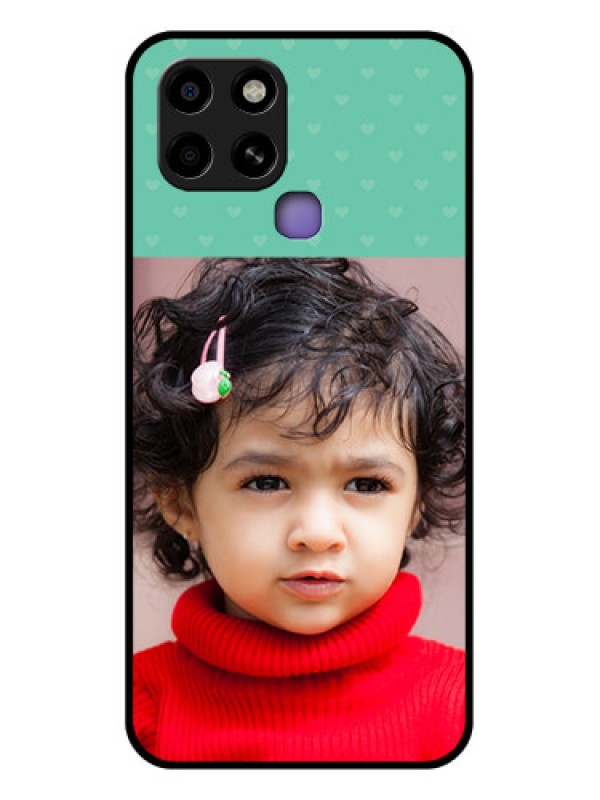 Custom Infinix Smart 6 Custom Glass Phone Case - Lovers Picture Design