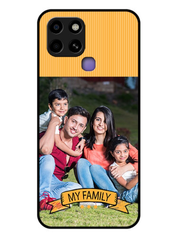 Custom Infinix Smart 6 Custom Glass Phone Case - My Family Design