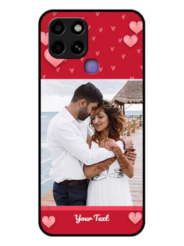 Custom Infinix Smart 6 Custom Glass Phone Case - Valentines Day Design