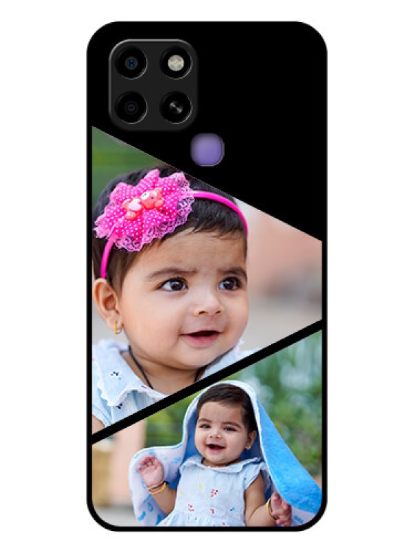 Custom Infinix Smart 6 Custom Glass Phone Case - Semi Cut Design