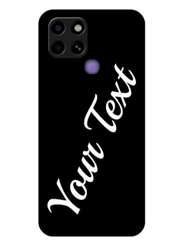 Custom Infinix Smart 6 Custom Glass Mobile Cover with Your Name