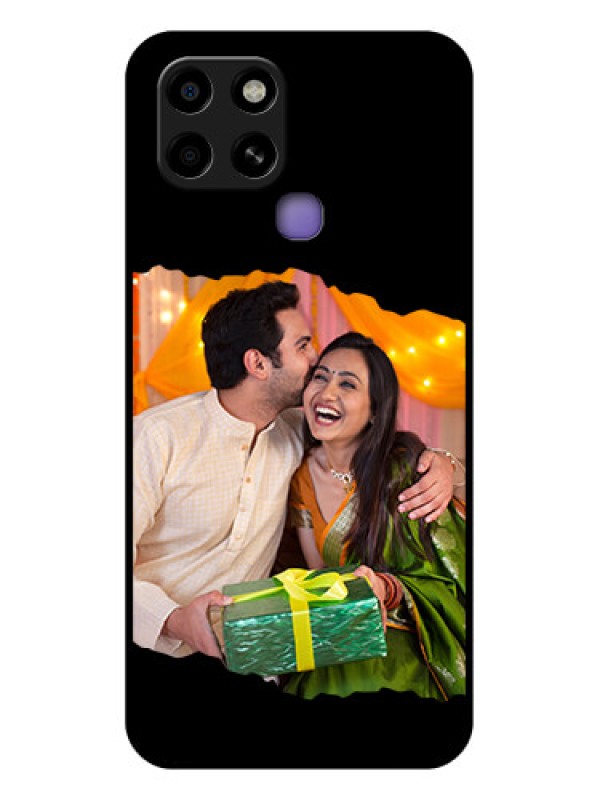 Custom Infinix Smart 6 Custom Glass Phone Case - Tear-off Design