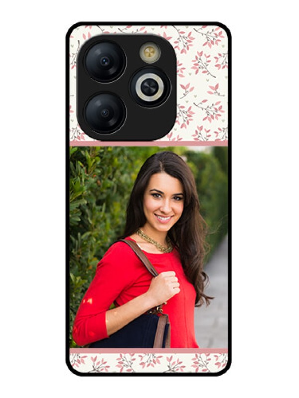 Custom Smart 8 HD Custom Glass Phone Case - Stunning Floral Design