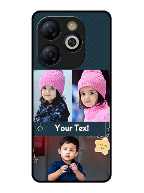 Custom Smart 8 HD Custom Glass Phone Case - Hanging Stars Design