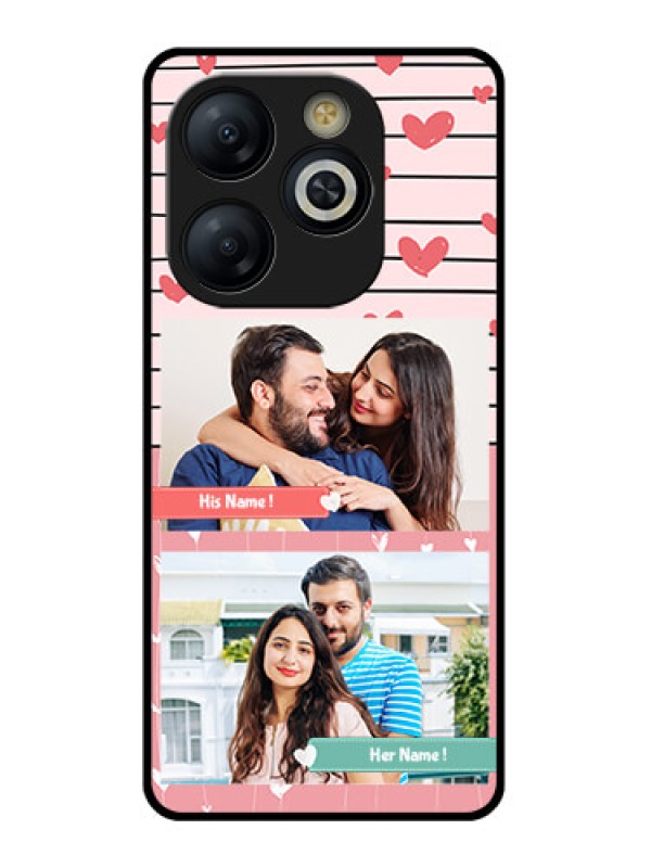 Custom Smart 8 HD Custom Glass Phone Case - Photo With Heart Design