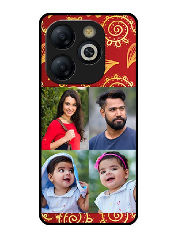 Custom Smart 8 HD Custom Glass Phone Case - 4 Image Traditional Design