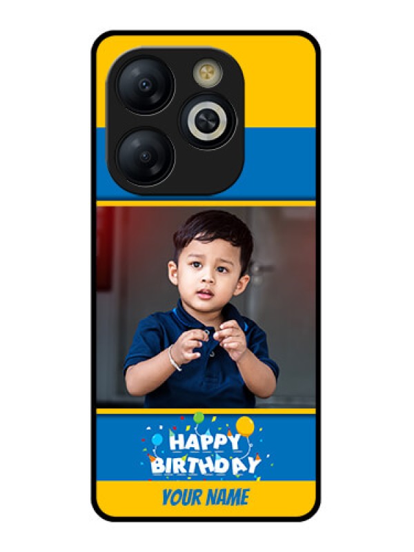 Custom Smart 8 HD Custom Glass Phone Case - Birthday Wishes Design