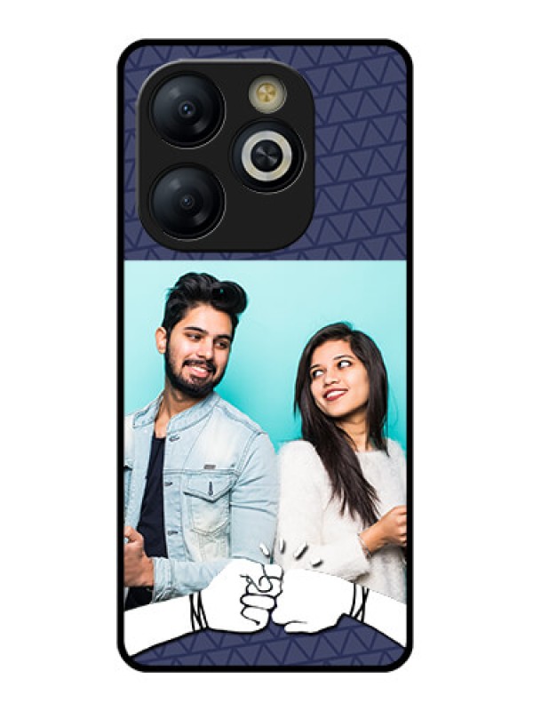 Custom Smart 8 HD Custom Glass Phone Case - With Best Friends Design