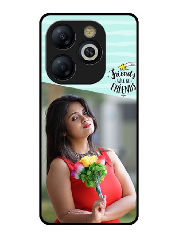 Custom Smart 8 HD Custom Glass Phone Case - Friends Picture Icon Design