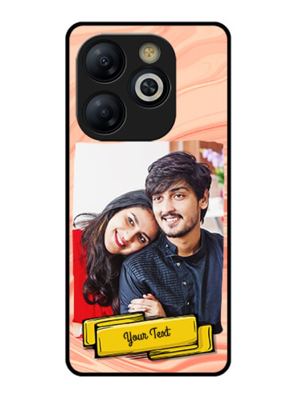 Custom Smart 8 HD Custom Glass Phone Case - Marble Texture Design