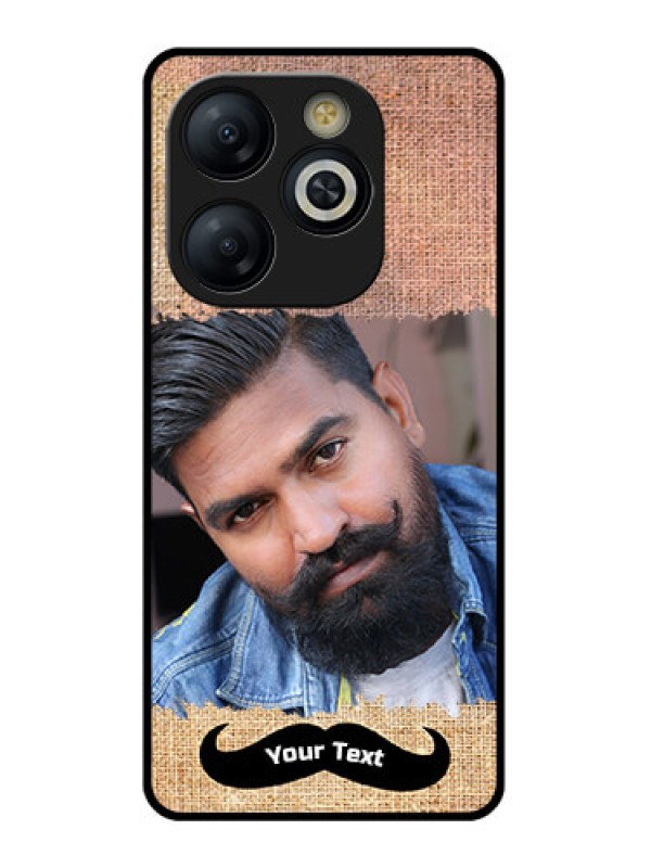 Custom Smart 8 HD Custom Glass Phone Case - With Texture Design