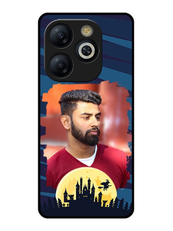 Custom Smart 8 HD Custom Glass Phone Case - Halloween Witch Design