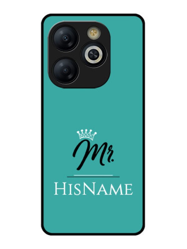 Custom Smart 8 HD Custom Glass Phone Case - Mr With Name Design