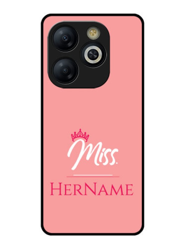 Custom Smart 8 HD Custom Glass Phone Case - Mrs With Name Design