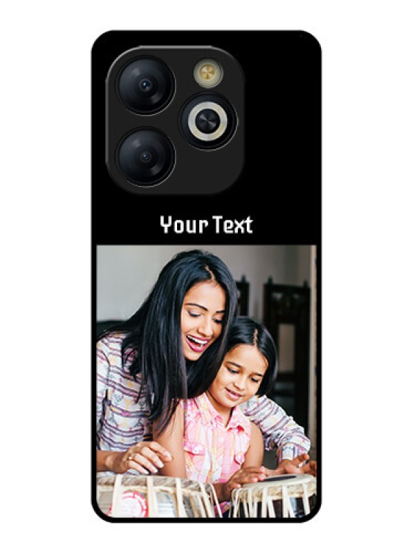 Custom Smart 8 HD Custom Glass Phone Case - Photo With Name Design